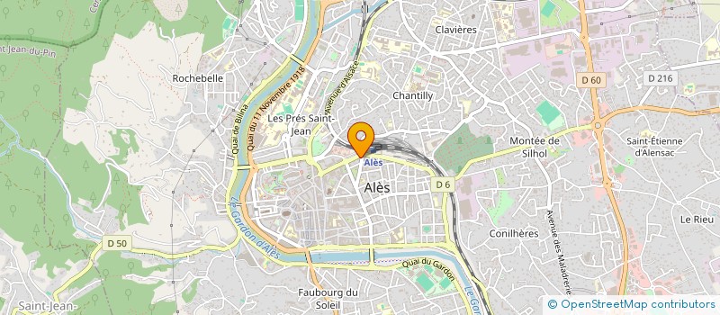 localisation de l'entreprise L'AVENIR MECANOGRAPHIQUE DES CEVENNES à ALES