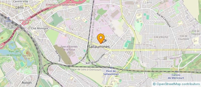 localisation de l'entreprise L'AVENIR OUVRIER SALLAUMINOIS : CYCLOTOURISME  SALLAUMINES