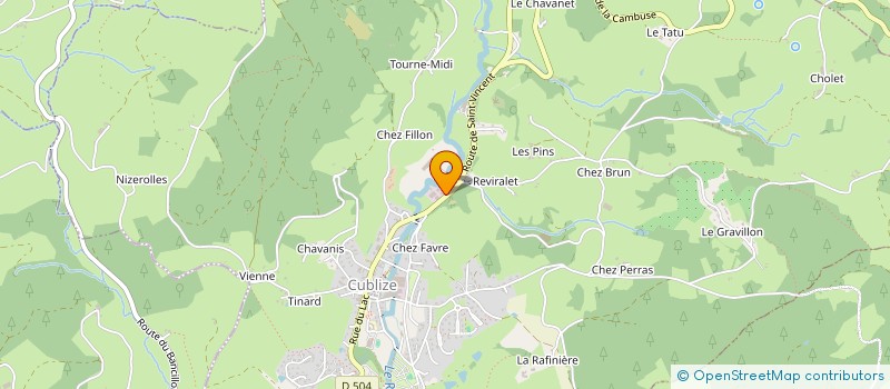 localisation de l'entreprise L'AVENIR S'ECRIT EN BOIS  CUBLIZE