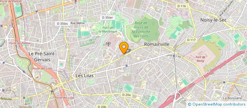 localisation de l'entreprise L'AVENIR SANITAIRE à ROMAINVILLE