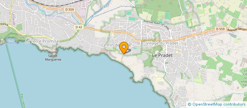 localisation de l'entreprise L'AVENIR SOLAIRE  LE PRADET