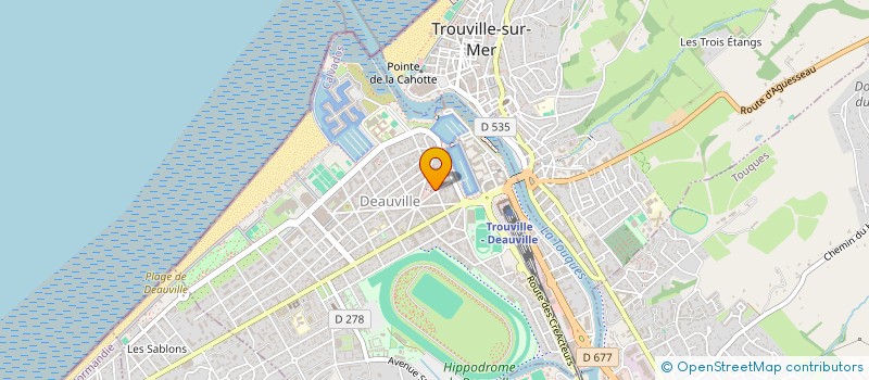 localisation de l'entreprise L'AVENTURA à DEAUVILLE