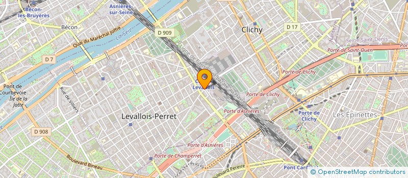 localisation de l'entreprise L'AVENTURE à LEVALLOIS-PERRET