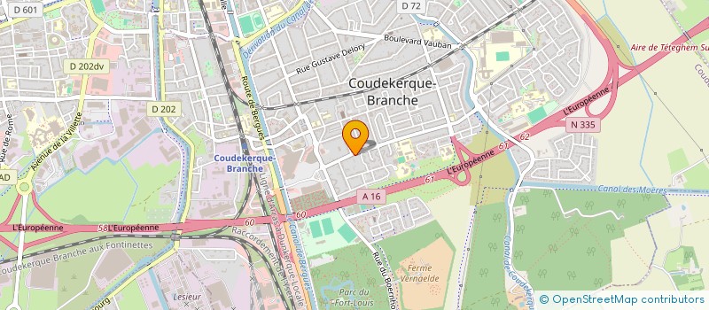 localisation de l'entreprise L'AVENTURE  COUDEKERQUE-BRANCHE