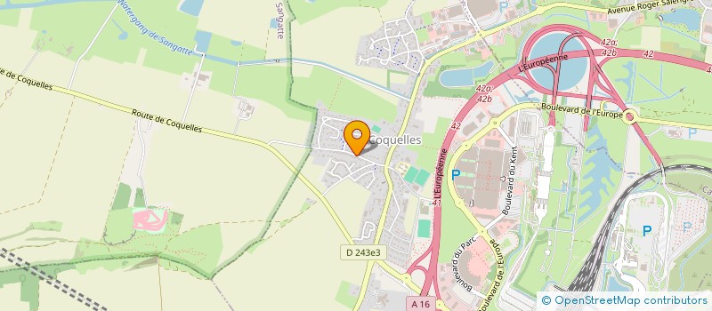 localisation de l'entreprise L'AVENTURE  COQUELLES