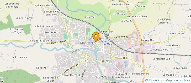 localisation de l'entreprise L'AVENTURE A PIED à MONTFORT-SUR-MEU