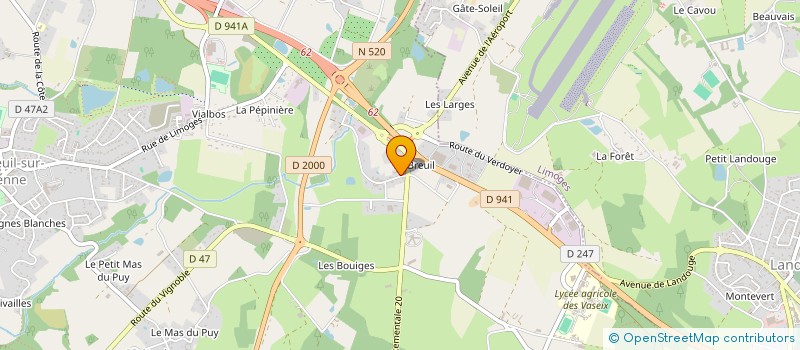 localisation de l'entreprise L'AVENTURE AUTOMOBILE à VERNEUIL-SUR-VIENNE