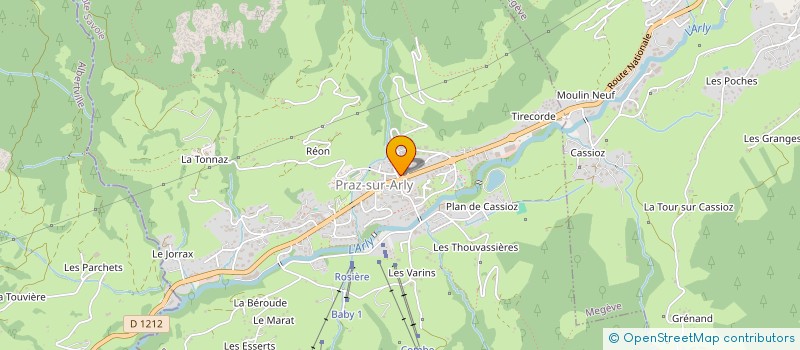 localisation de l'entreprise L'AVENTURE D'UNE VIE  PRAZ-SUR-ARLY