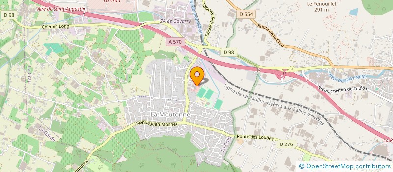 localisation de l'entreprise L'AVENTURE FAMILY  LA CRAU