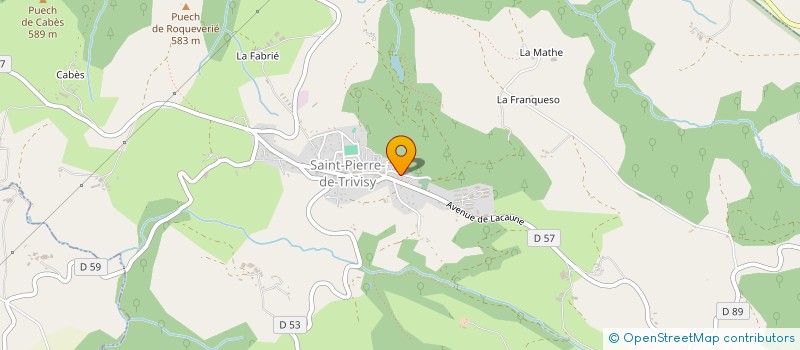 localisation de l'entreprise L'AVENTURIER  SAINT-PIERRE-DE-TRIVISY