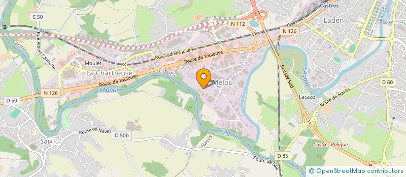 localisation de l'entreprise L'AVENTURINE  CASTRES