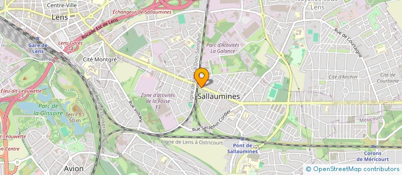 localisation de l'entreprise L'AVENUE  SALLAUMINES