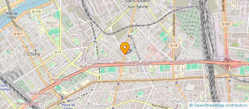 localisation de l'entreprise L'AVENUE à SAINT-OUEN-SUR-SEINE
