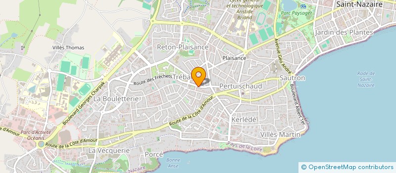 localisation de l'entreprise L'AVENUE GOURMANDE à SAINT-NAZAIRE