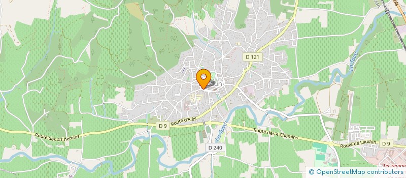 localisation de l'entreprise L'AVIDA  LAUDUN-L'ARDOISE