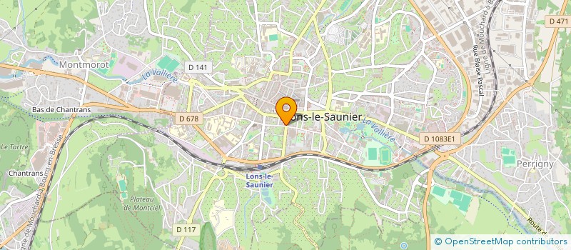 localisation de l'entreprise L'AWALE à LONS-LE-SAUNIER