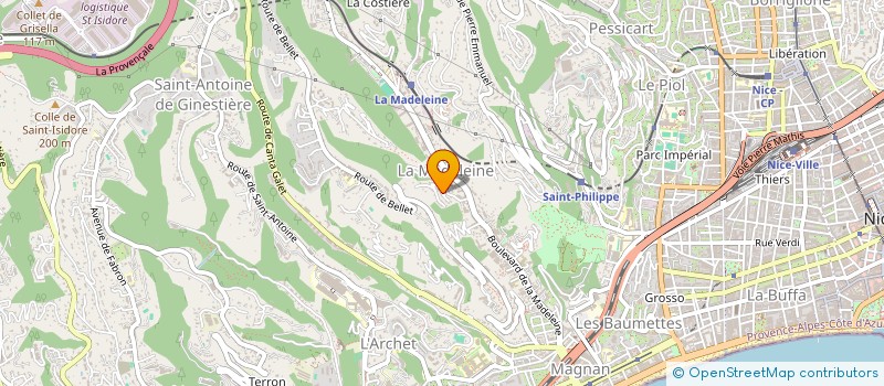localisation de l'entreprise L'AXE ASSURANCES à NICE
