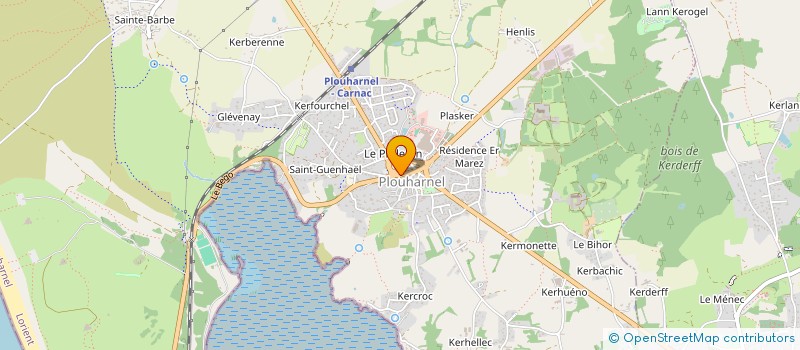 localisation de l'entreprise L AZALEE  PLOUHARNEL