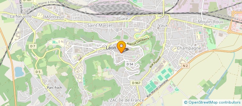 localisation de l'entreprise L AZIZA à LAON