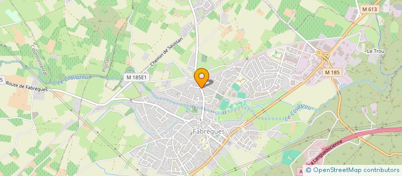 localisation de l'entreprise L AZUR à FABREGUES