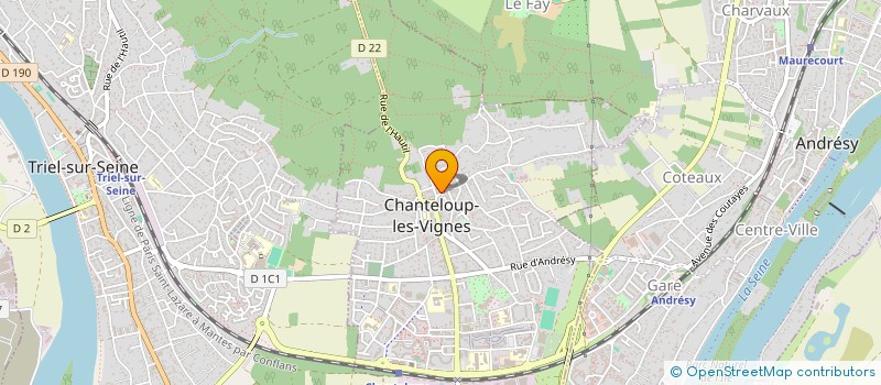 localisation de l'entreprise L AZUR  CHANTELOUP-LES-VIGNES