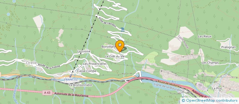 localisation de l'entreprise L'AZURE DU SERPOLET  ORELLE