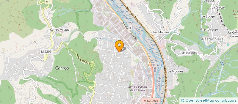 localisation de l'entreprise L'AZUREENNE JM à CARROS