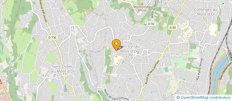 localisation de l'entreprise L'AZURITE  SAINT-CYR-AU-MONT-D'OR