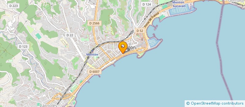 localisation de l'entreprise L'AZZURRA à MENTON