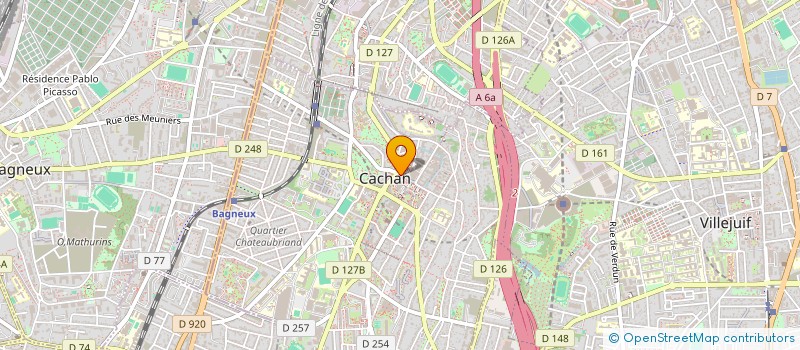 localisation de l'entreprise L.B. à CACHAN