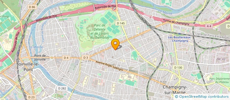 localisation de l'entreprise L B  CHAMPIGNY-SUR-MARNE