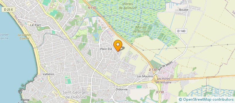 localisation de l'entreprise L.B.A  SAINT-GEORGES-DE-DIDONNE