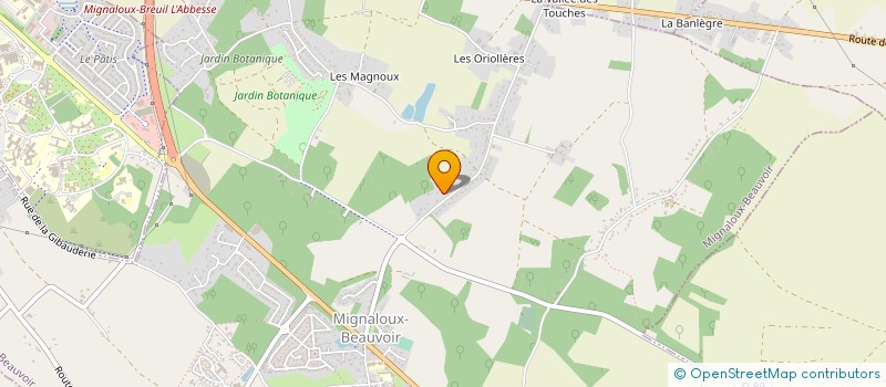 localisation de l'entreprise L.B.A  MIGNALOUX-BEAUVOIR