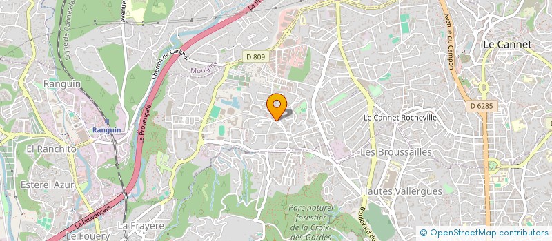localisation de l'entreprise L.B.A.  LE CANNET