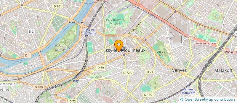 localisation de l'entreprise L.B.A LABORATOIRE BIOCHIMIE AROMATIQUE à ISSY-LES-MOULINEAUX