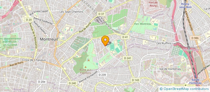 localisation de l'entreprise L.B.A. LIBRAIRIE DU BEL AIR à MONTREUIL
