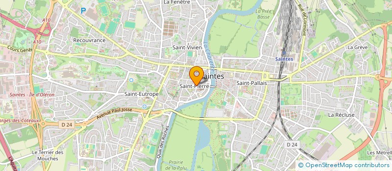 localisation de l'entreprise L.B - BATIMENT à SAINTES
