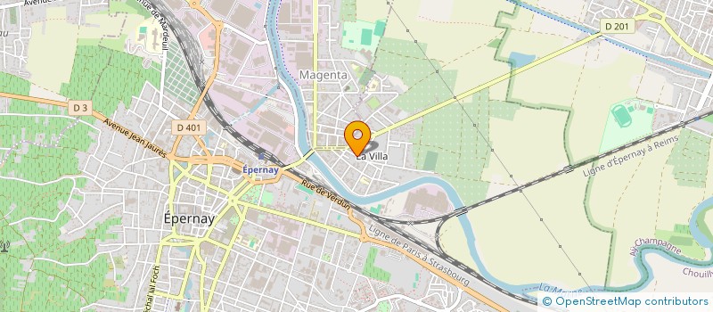 localisation de l'entreprise L.B - BATIMENT  EPERNAY