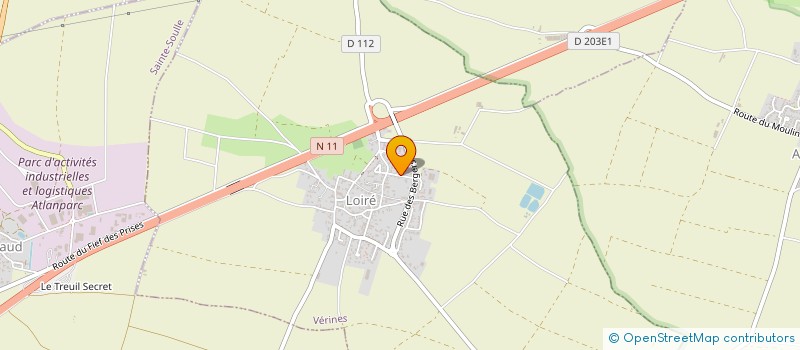localisation de l'entreprise L.B.C.  VERINES