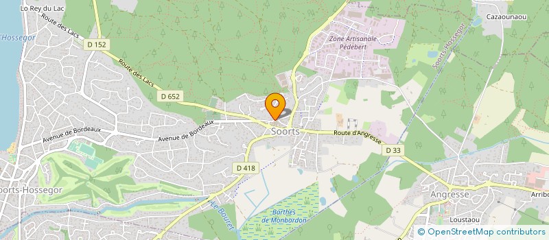 localisation de l'entreprise L B CONCEPT  SOORTS-HOSSEGOR