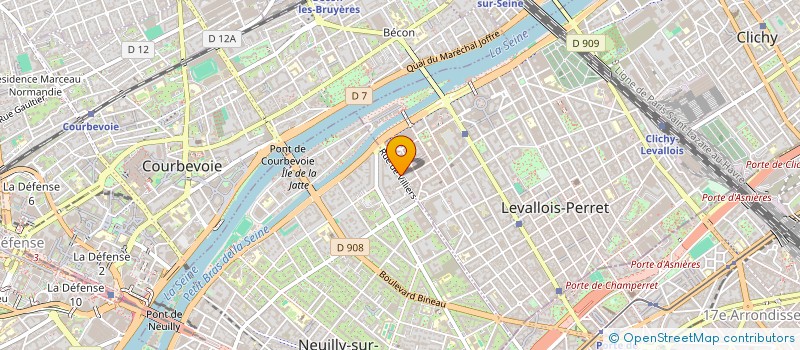 localisation de l'entreprise L.B CONSULTING à LEVALLOIS-PERRET
