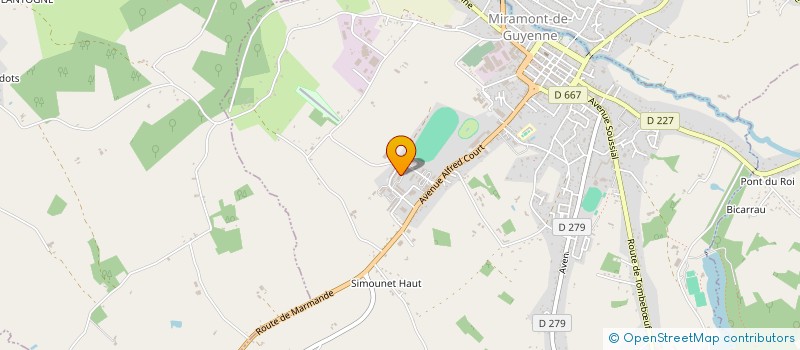 localisation de l'entreprise L.B. CREATION à MIRAMONT-DE-GUYENNE