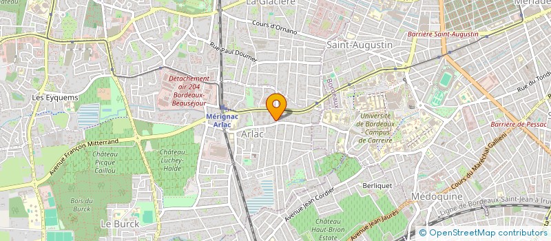 localisation de l'entreprise L.B.D.  MERIGNAC