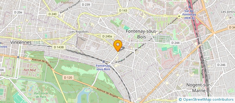 localisation de l'entreprise L B D F à FONTENAY SOUS BOIS