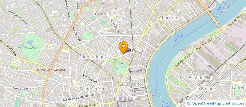 localisation de l'entreprise L B D R à BORDEAUX
