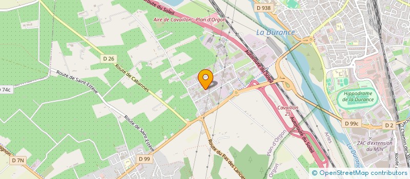 localisation de l'entreprise L B DISTRIBUTION  PLAN D'ORGON