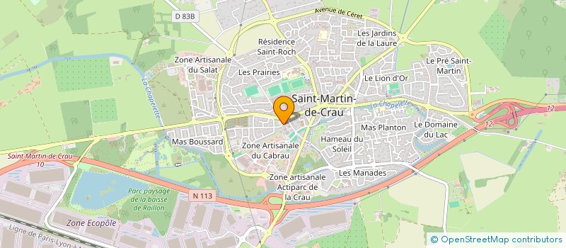 localisation de l'entreprise L.B.E à SAINT-MARTIN-DE-CRAU