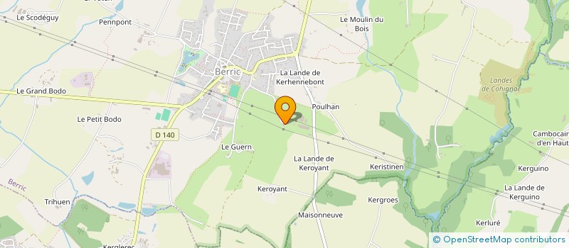 localisation de l'entreprise L.B ENERGIES à BERRIC