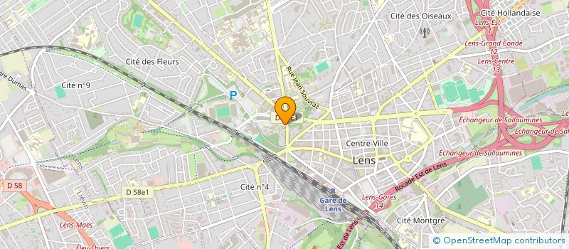 localisation de l'entreprise L B EURL  LENS