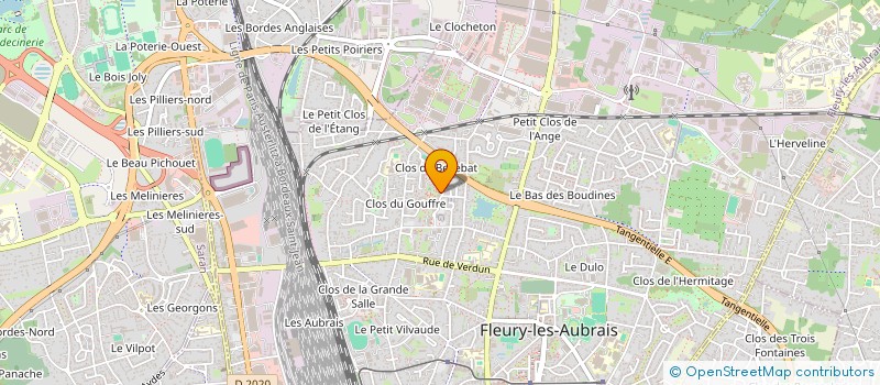 localisation de l'entreprise L.B EXPRESS à FLEURY-LES-AUBRAIS